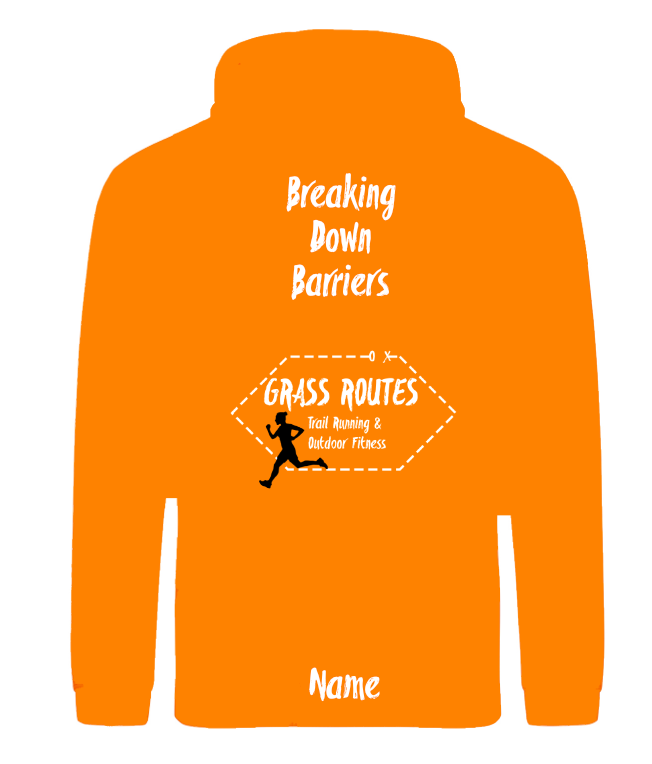 Grass Routes Unisex Hoodie - Orange Crush