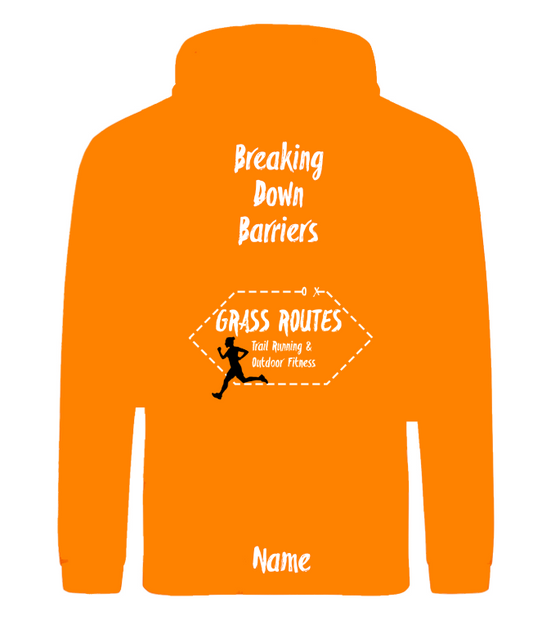 Grass Routes Unisex Hoodie - Orange Crush