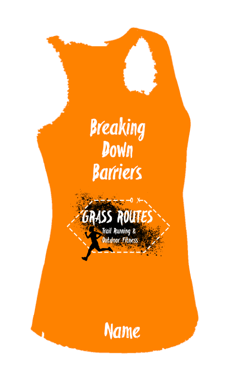 Grass Routes Runners Vest - Mens Orange crush