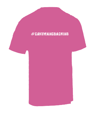 Caveman Coaching Tech Tee - Electric Pink