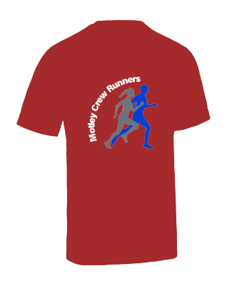 Fire Red Motley Crew Runners - Mens Tee