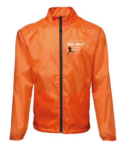 Grass Routes Unisex Running Jacket - orange