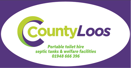 50x25 County Events oval  sticker (100 pack)
