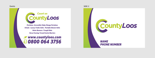 County Loos - Business cards