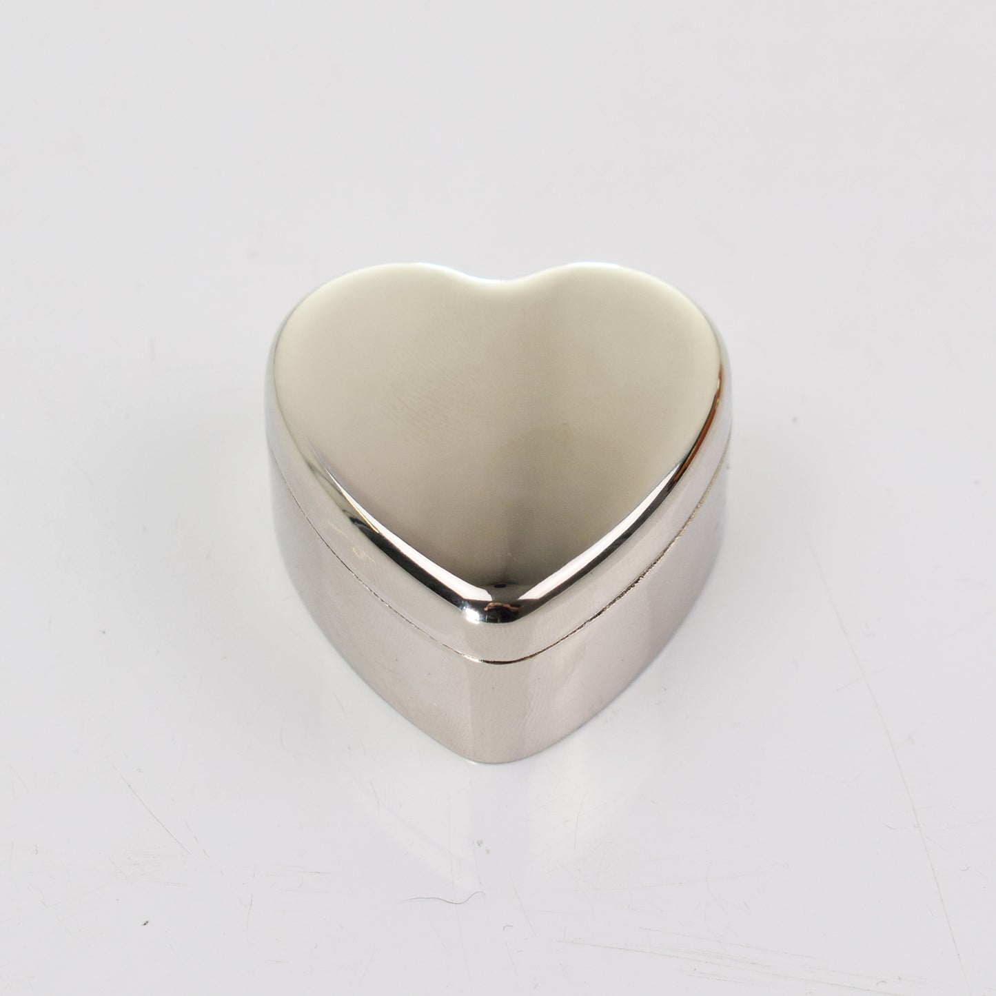 Stainless Steel Heart Trinket Box