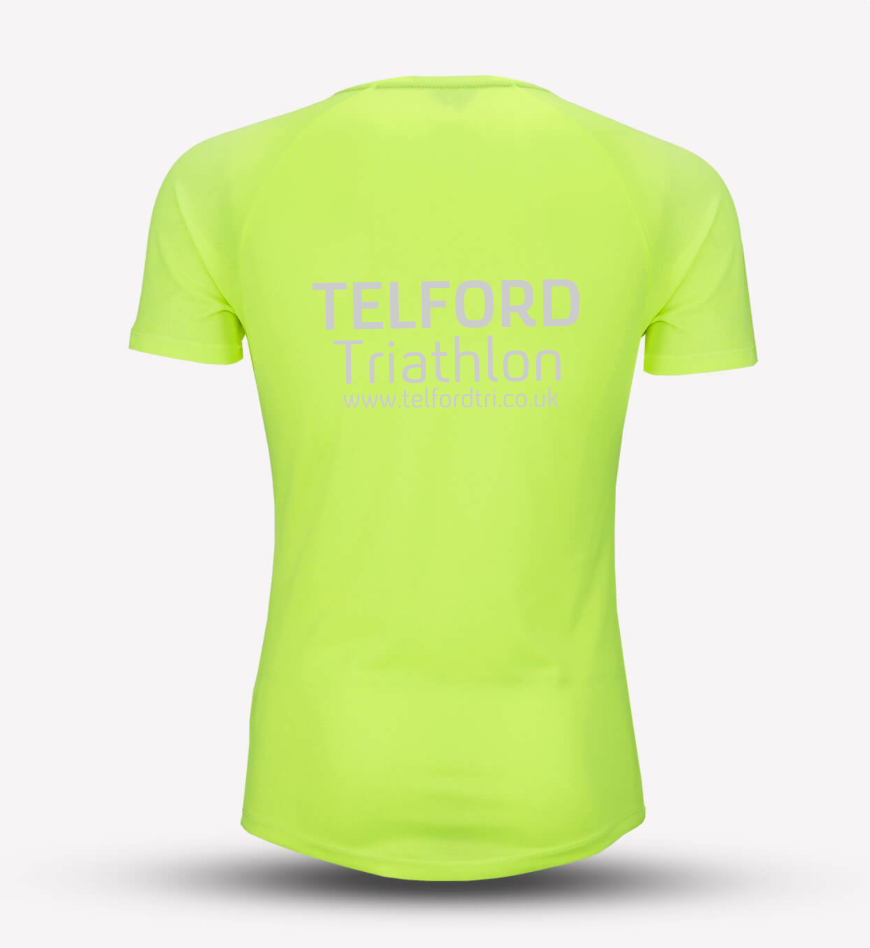 Neon Yellow Mens Telford Tri Recycled Tech Tee - MySports and More