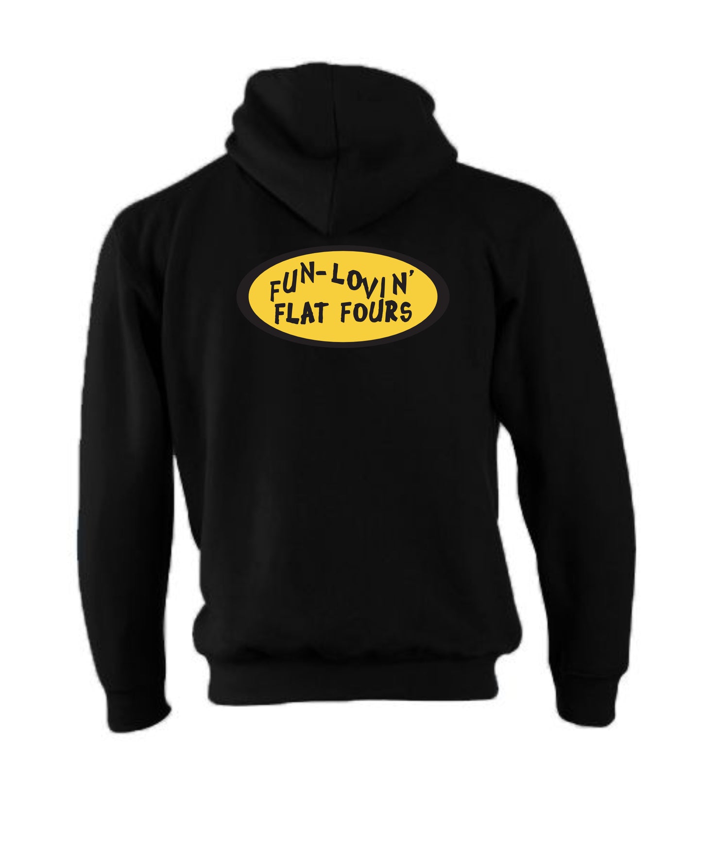 FLF4s Premium Zip Hoodie-Black- Fun Loving Design
