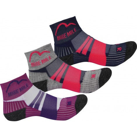 More Mile Endurance (3 Pack) Junior Running Socks - MySports and More