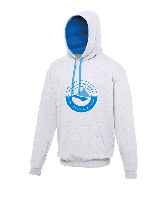 Maximum Mileage Heather grey/Sapphire blue Hoodie