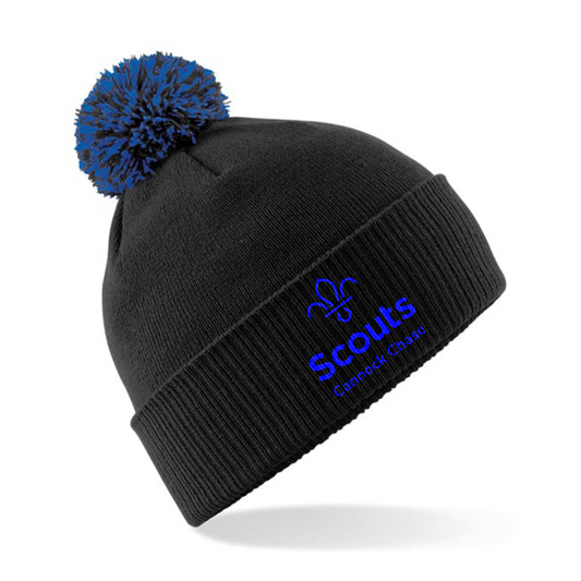 Scouts Birmingham County - Black/Blue Bobble Beanie