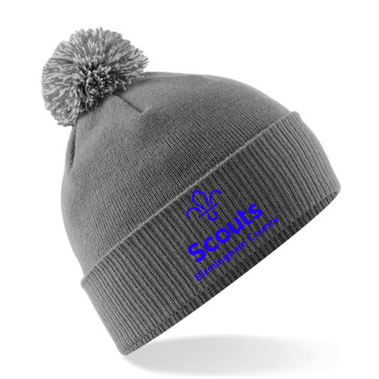 Scouts Birmingham County - Grey Bobble Beanie