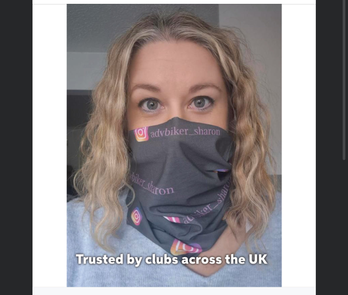 Custom printed neck warmers for events