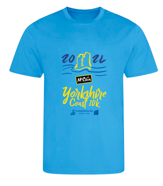 Yorkshire Coast 10k Recycled Tech Tshirt