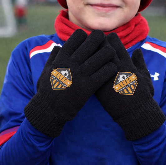 Custom Football Club Gloves – Kids Teams - Just upload your logo and order! Proof in 24-48 working hours