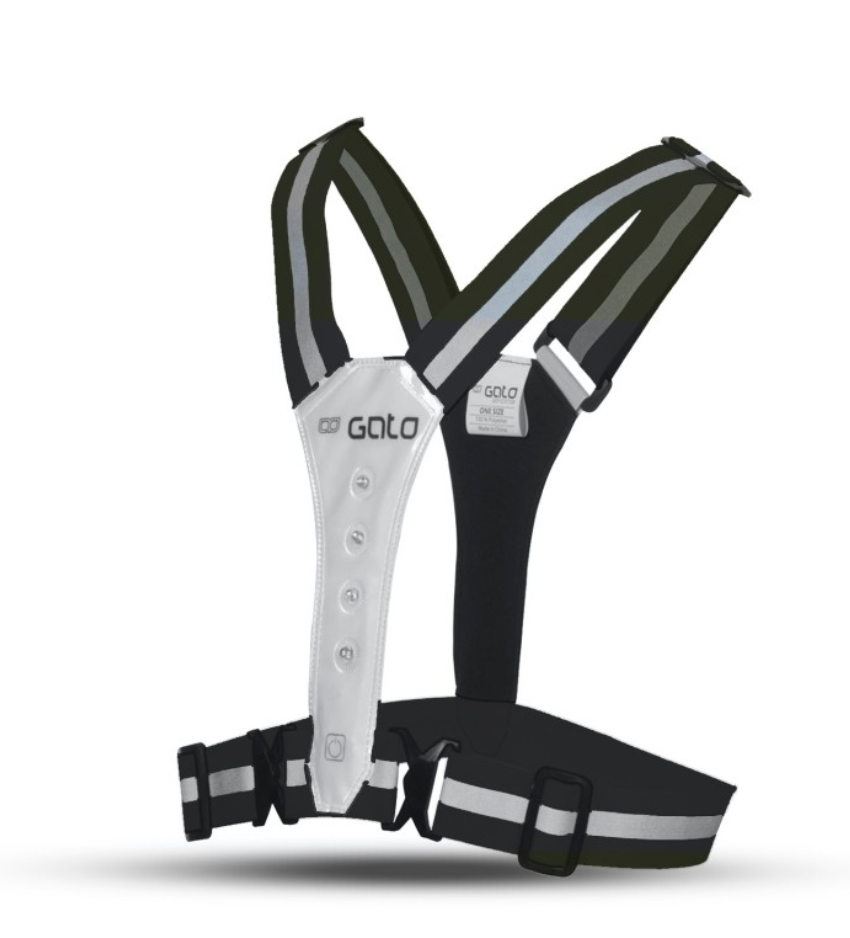GATO Black/Grey USB Sports Safer Vest (REMAINING STOCK)