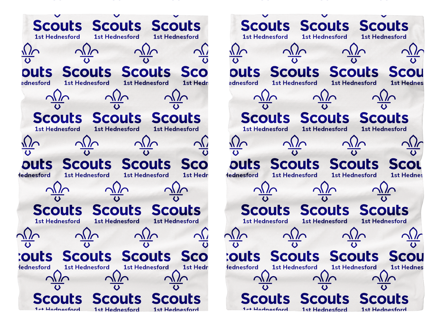 Scouts 1st Hednesford - Snood (Neck Warmer) White/Blue