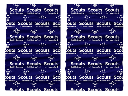 Scouts 1st Hednesford - Snood (Neck Warmer) Blue/White