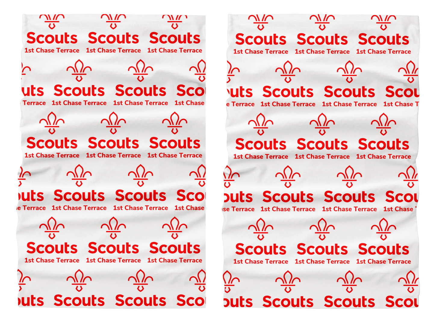 Scouts1st Chase Terrace - Snood (Neck Warmer) White/Red