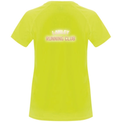 Lawley Running Club Ladies tech tee Yellow