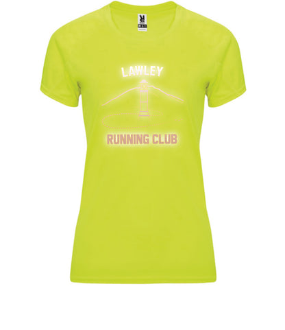 Lawley Running Club Ladies tech tee Yellow