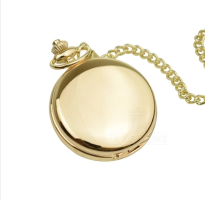 Roman Numeral Gold Pocket Watch