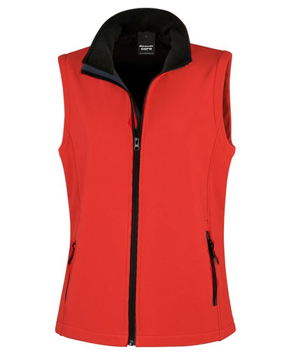 Women's printable softshell bodywarmer