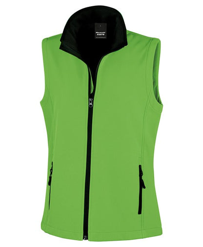 Women's printable softshell bodywarmer