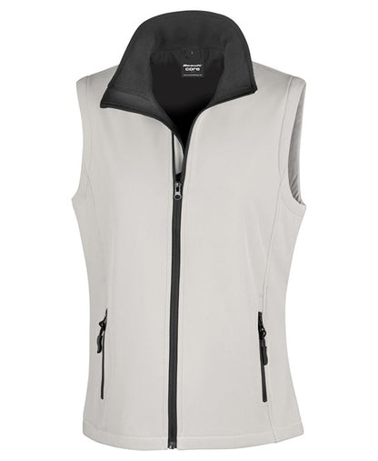 Women's printable softshell bodywarmer
