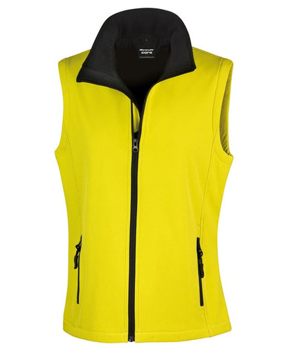 Women's printable softshell bodywarmer