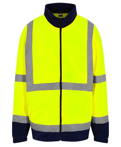 High visibility full-zip fleece