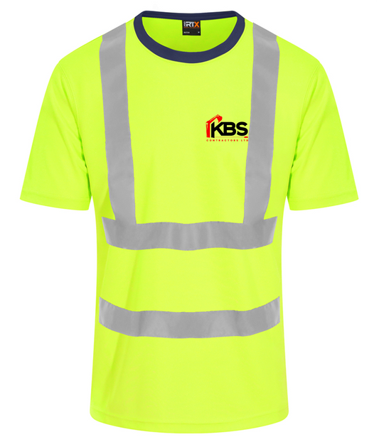 KBS Yellow High Visibility T-Shirt