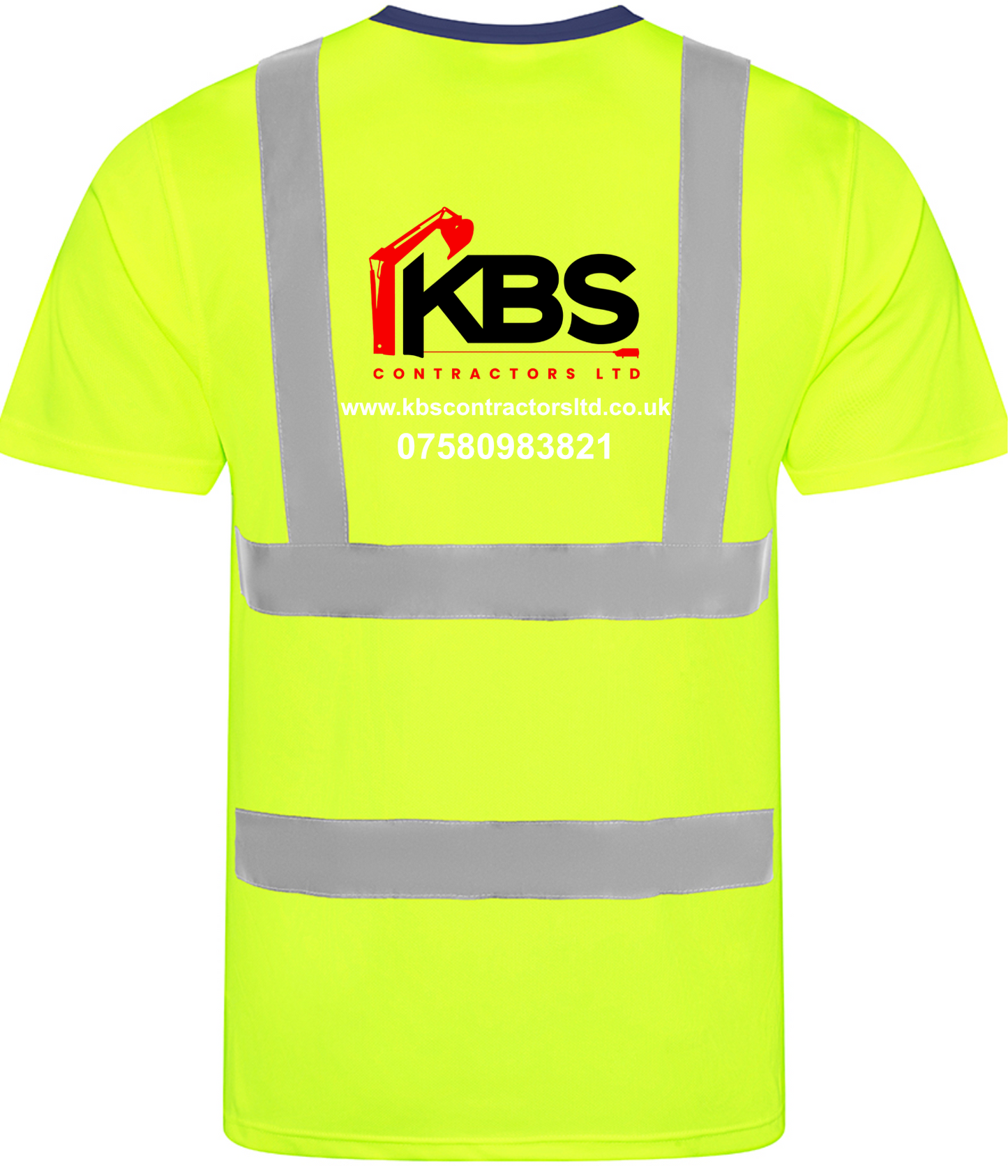 KBS Yellow High Visibility T-Shirt