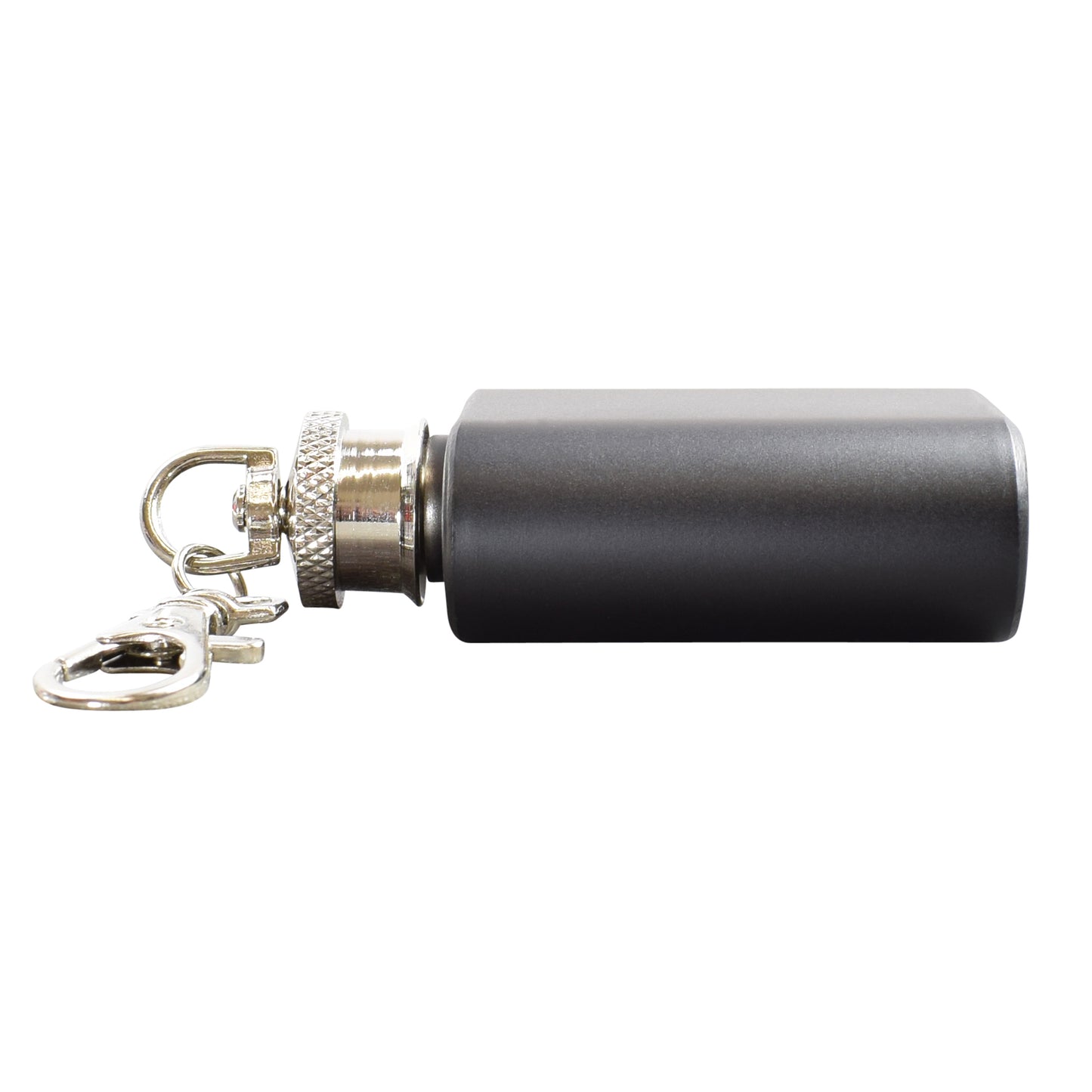 Black Mini keyring hip flask