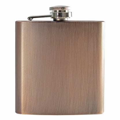 Brushed Bronze Hip Flask