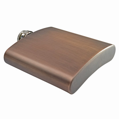 Brushed Bronze Hip Flask