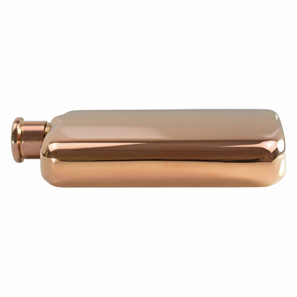 Shiny Rose Gold Hip Flask