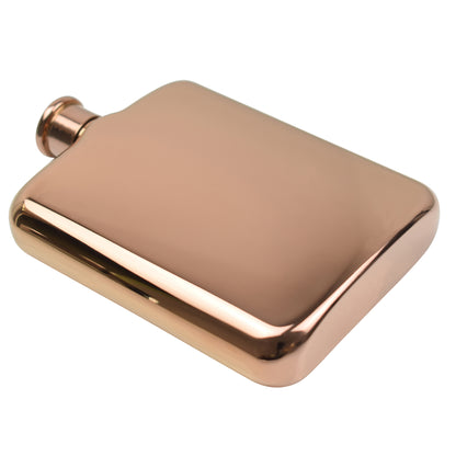 Shiny Rose Gold Hip Flask