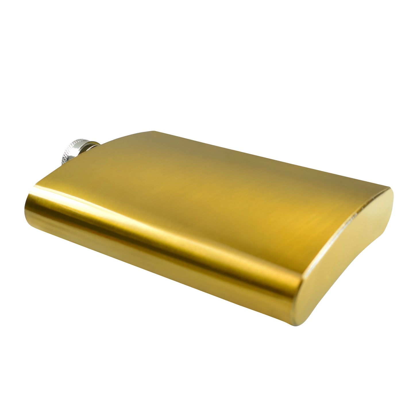 8oz Metallic Gold Hip Flask