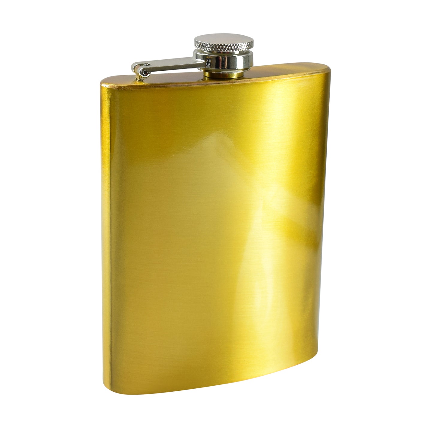 8oz Metallic Gold Hip Flask