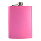 8oz Matte Pink Hip Flask