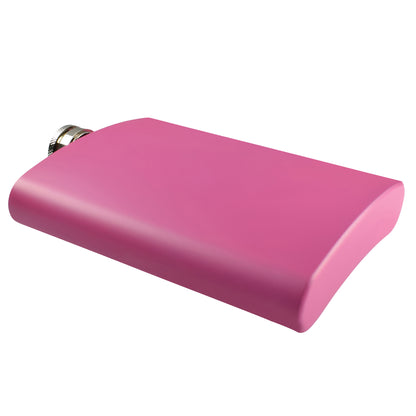 8oz Matte Pink Hip Flask