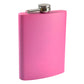 8oz Matte Pink Hip Flask