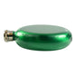 5oz Round Metallic Green Hip Flask