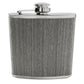 6oz Grey Wood Effect Hip Flask