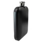 6oz Cushion Matte Black Hip Flask