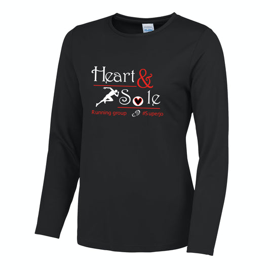 Ladies Heart and Sole Long Sleeve Tech Tee - MySports and More
