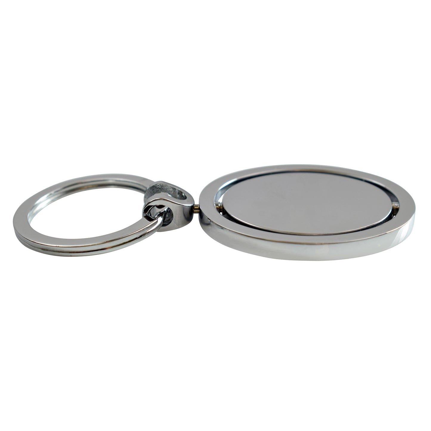 Silver Oval Keyring