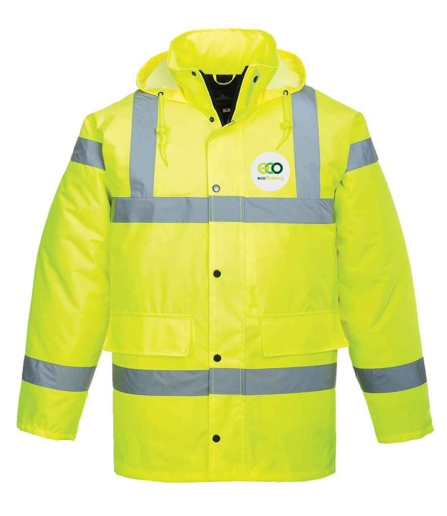 Ecofficiency-  Hi-Vis Traffic Jacket Portwest Sign