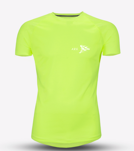 Neon Yellow Mens ARG Recycled Tech Tee