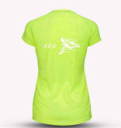 Neon Yellow Womens ARG Recycled Tech Tee